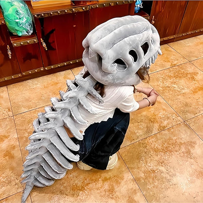 Spinosaurus Plush Dino Outfit, Spinosaurus Plush Costume, Halloween Fun Dinosaur Costume-3D Skeleton Design
